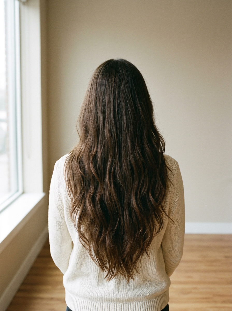 V-Shape Long Layers als Long Layers Haircut Inspiration 2026